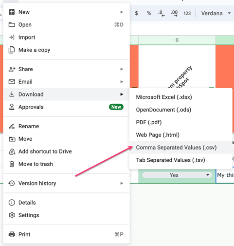 HubSpot Properties - Google Sheets 2024-09-18 at 12.55.39 PM